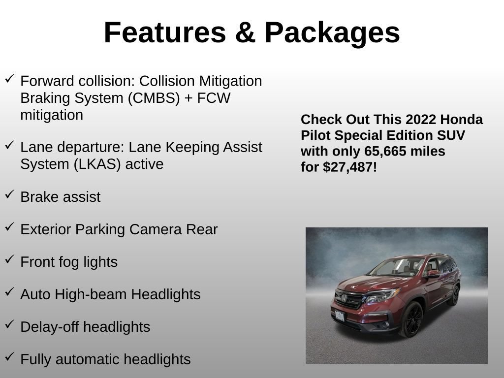 Certified 2022 Honda Pilot Special Edition image 20