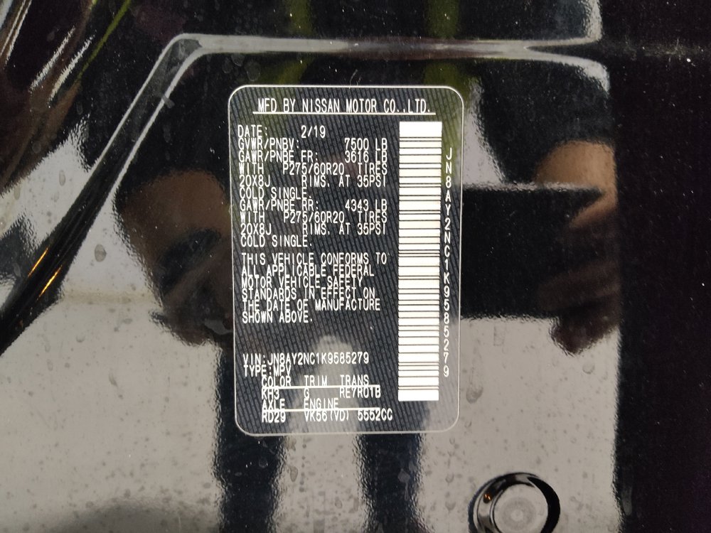 Used 2019 Nissan Armada Platinum w/ Interior Lighting Package AWD/4WD image 33