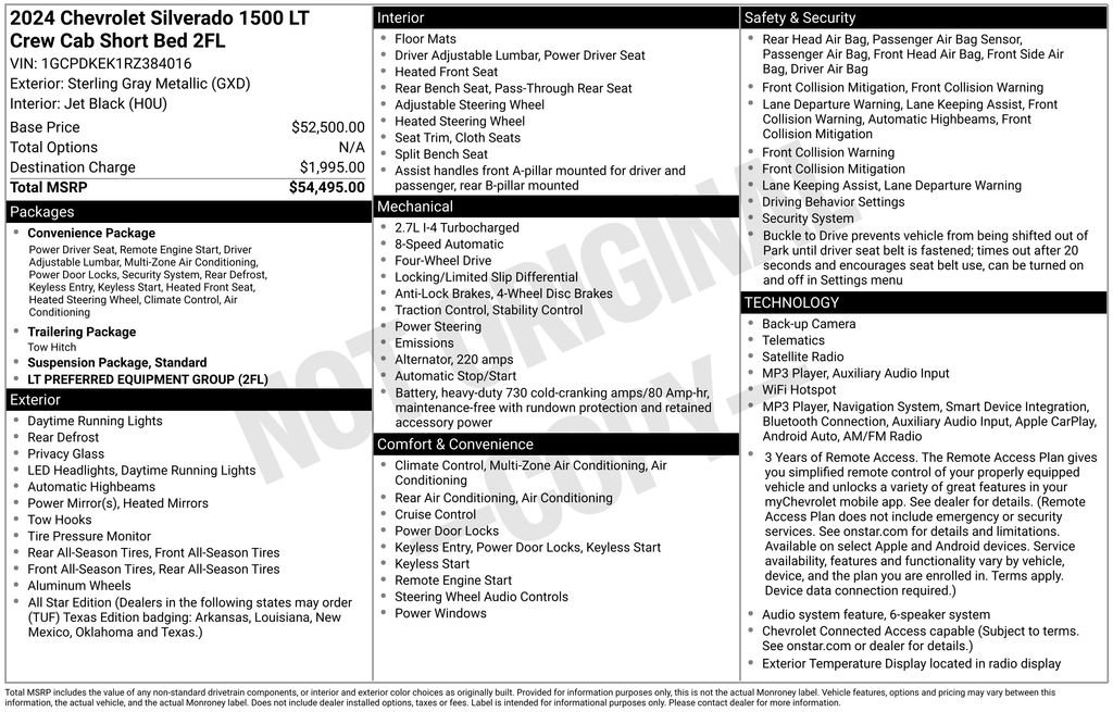 Used 2024 Chevrolet Silverado 1500 LT AWD/4WD image 34