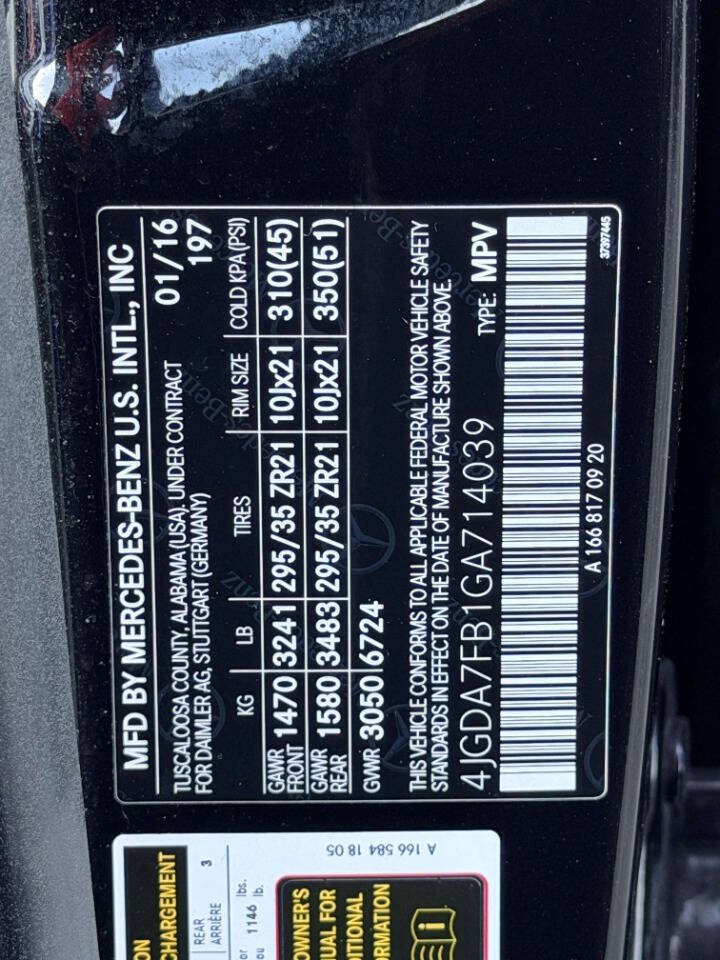 Used 2016 Mercedes-Benz GLE 63 AMG S image 21