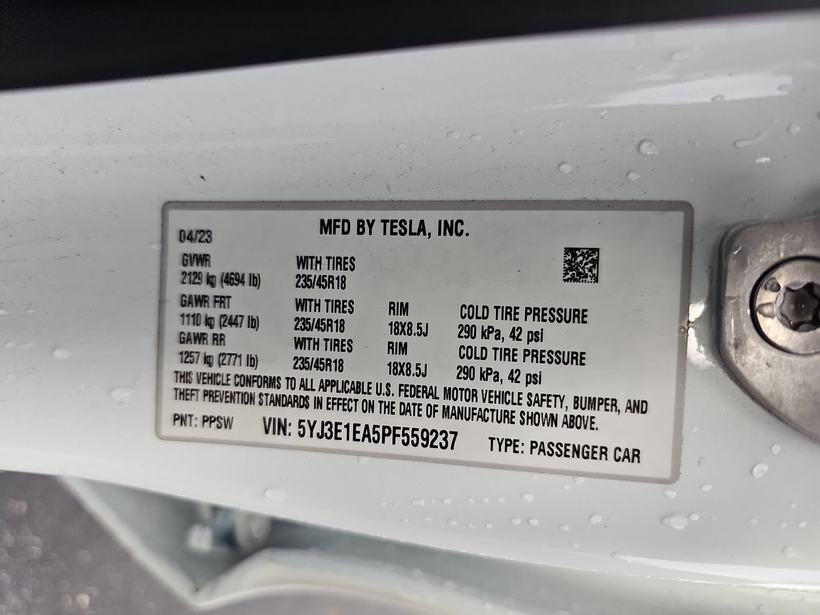Used 2023 Tesla Model 3 Standard Range RWD image 15