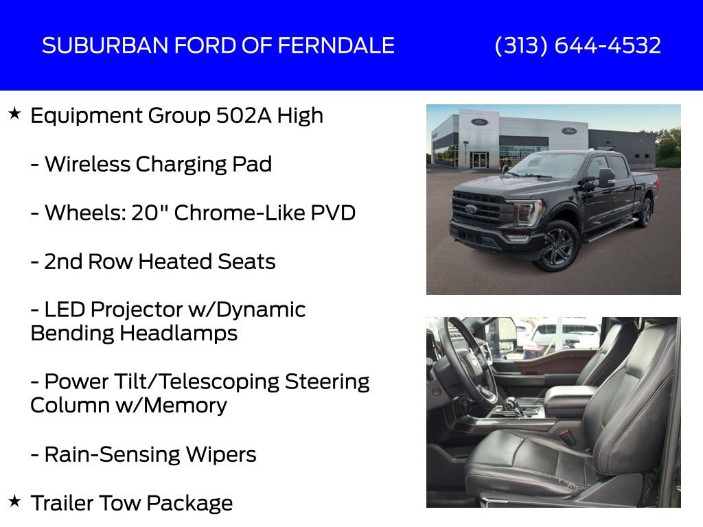 Used 2023 Ford F150 Lariat w/ Equipment Group 502A High image 9
