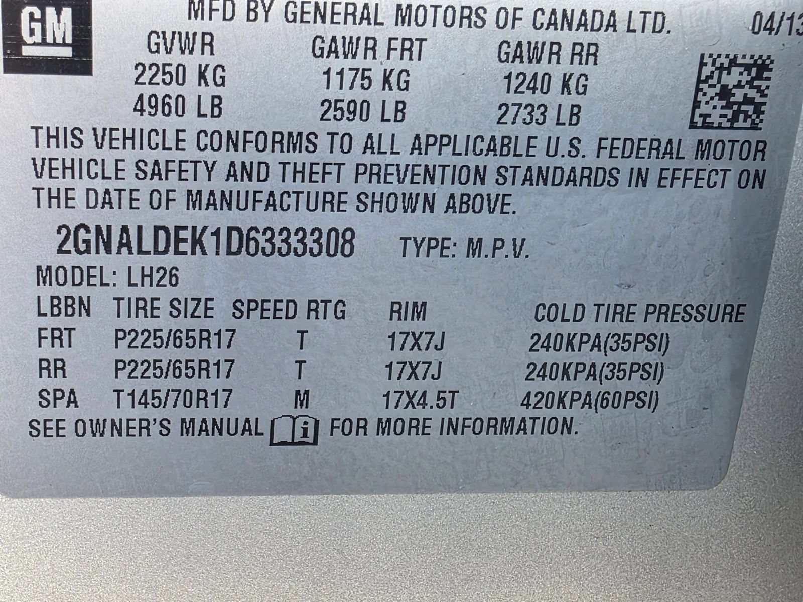 Used 2013 Chevrolet Equinox LT FWD image 16
