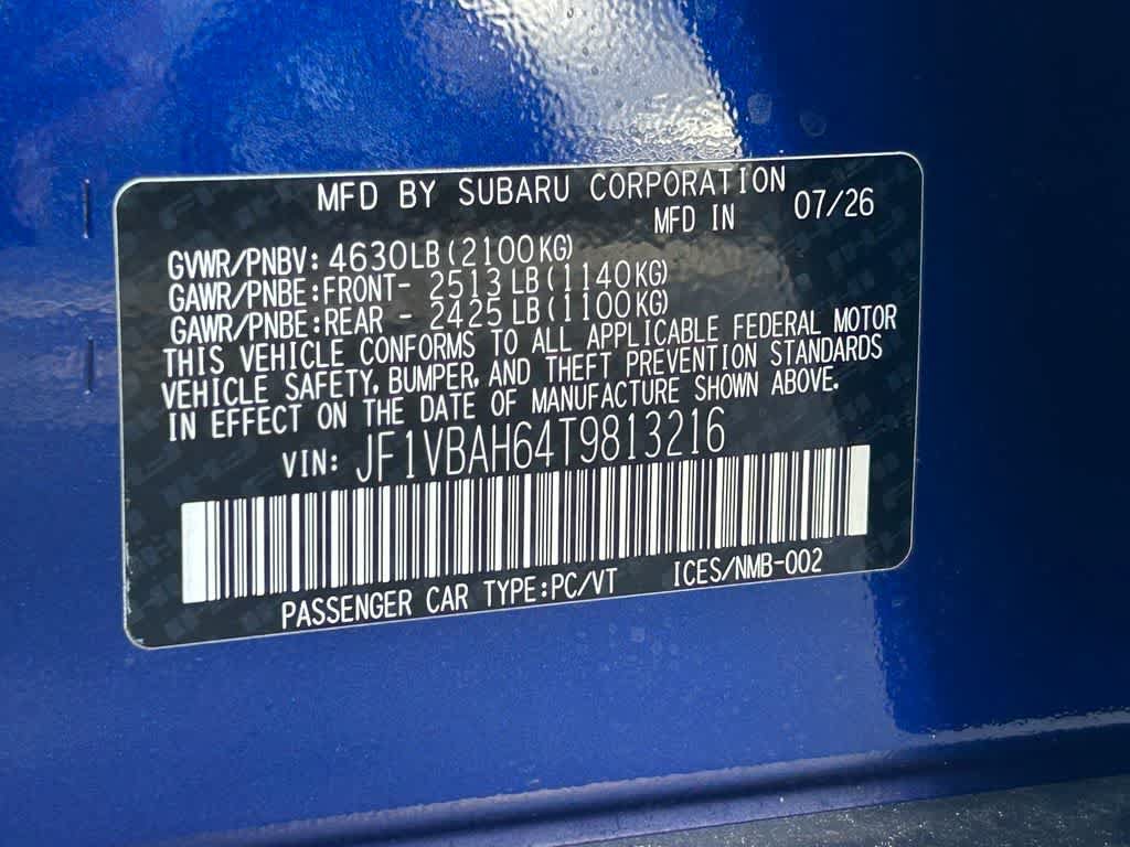 New 2026 Subaru WRX Premium AWD/4WD image 21