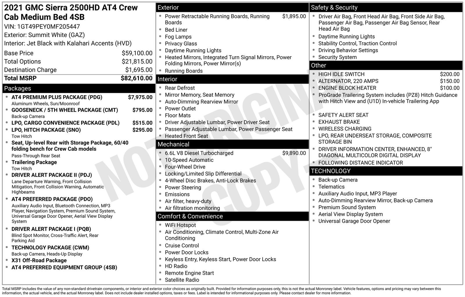 Used 2021 GMC Sierra 2500 AT4 w/ AT4 Premium Plus Package AWD/4WD image 4