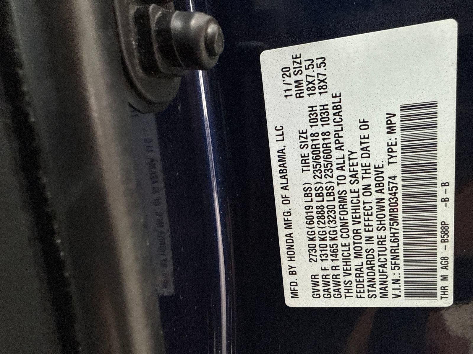 Used 2021 Honda Odyssey EX-L image 53