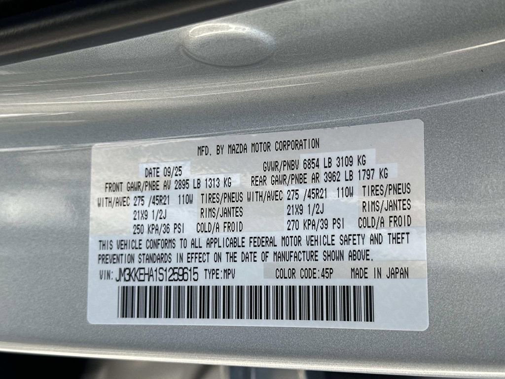 New 2025 MAZDA CX-90 Plug-In Hybrid w/ Premium Plus image 30