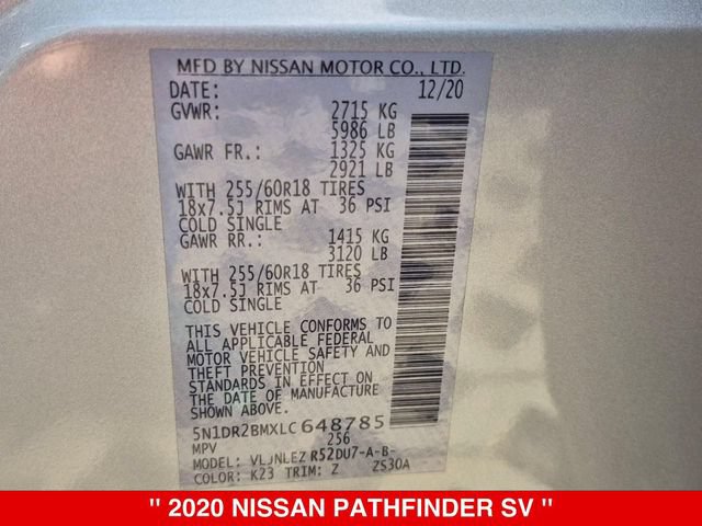 Used 2020 Nissan Pathfinder SV w/ Rock Creek Edition AWD/4WD image 40
