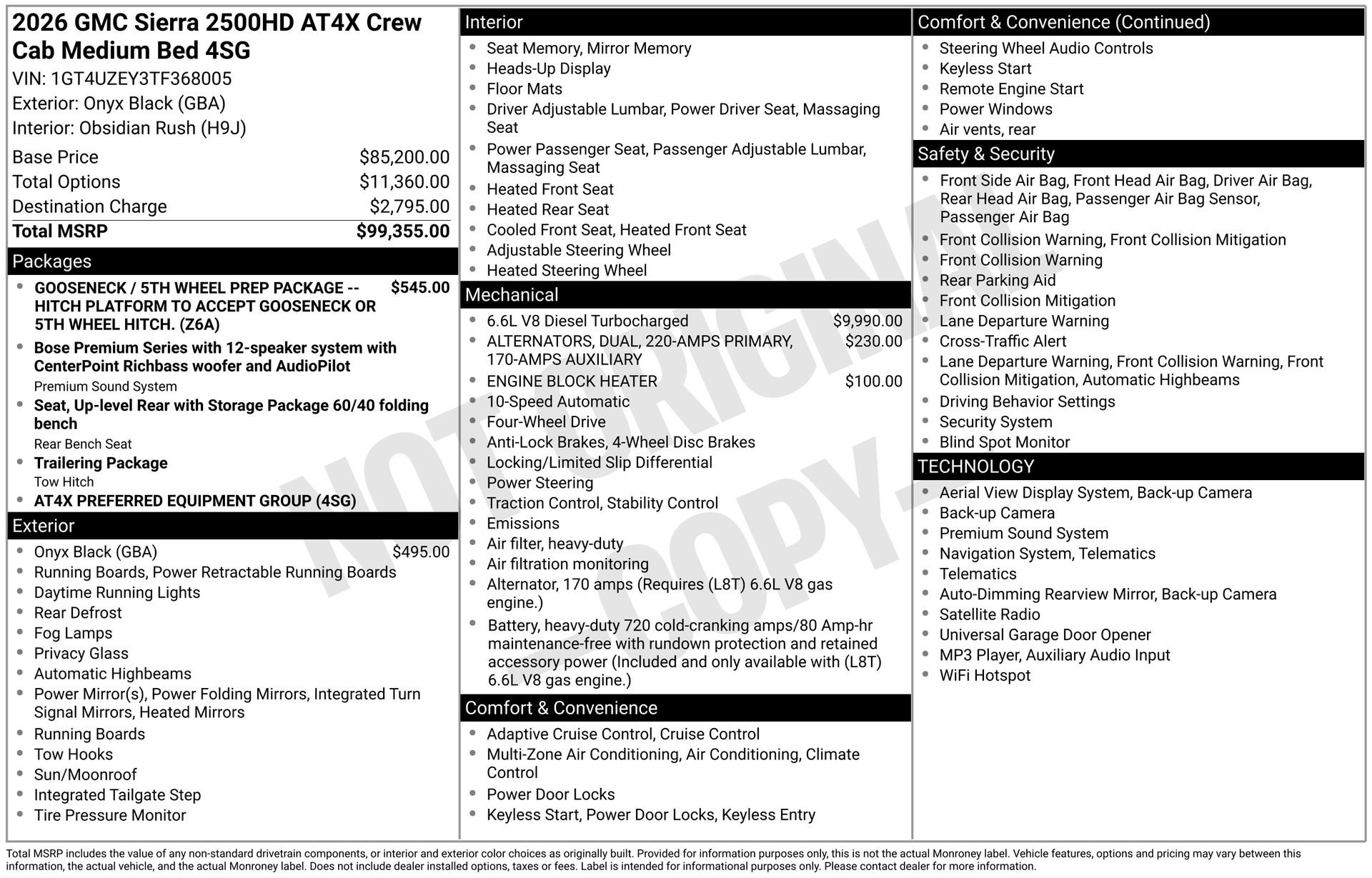New 2026 GMC Sierra 2500 AT4X AWD/4WD image 3