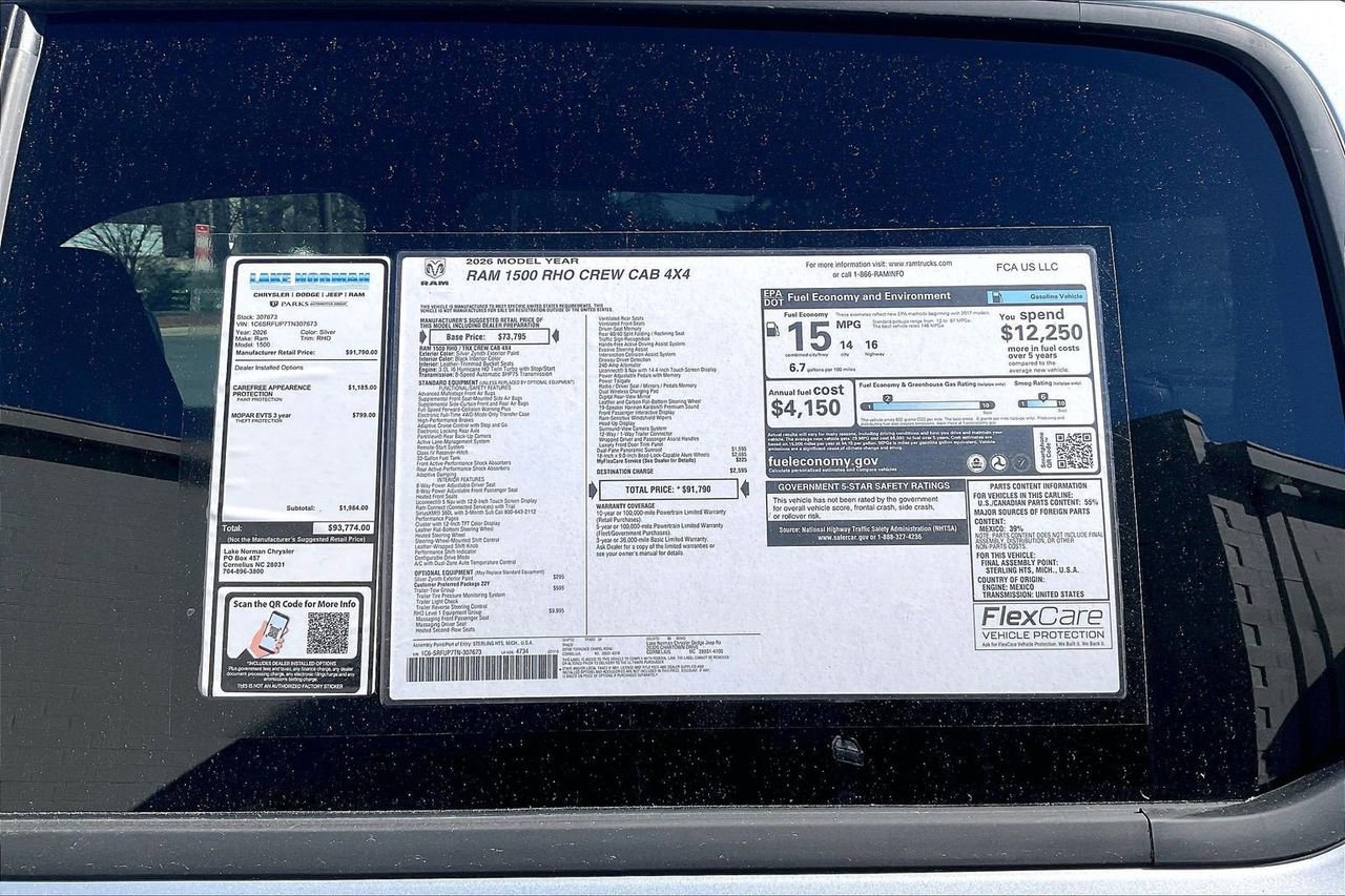 New 2026 RAM 1500 RHO w/ RHO Level 1 Equipment Group image 40