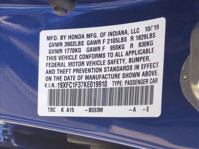Certified 2019 Honda Civic EX image 25