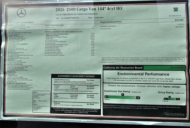 New 2026 Mercedes-Benz Sprinter 144 Cargo image 6
