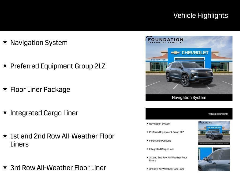 New 2026 Chevrolet Traverse High Country w/ LPO, Floor Liner Package AWD/4WD image 38