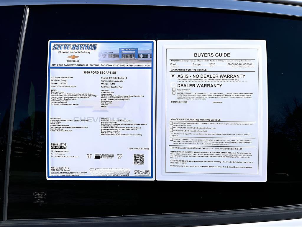 Used 2020 Ford Escape SE image 27