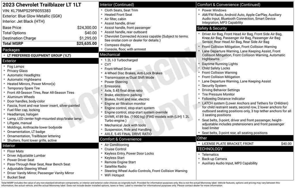 Used 2023 Chevrolet TrailBlazer LT image 37