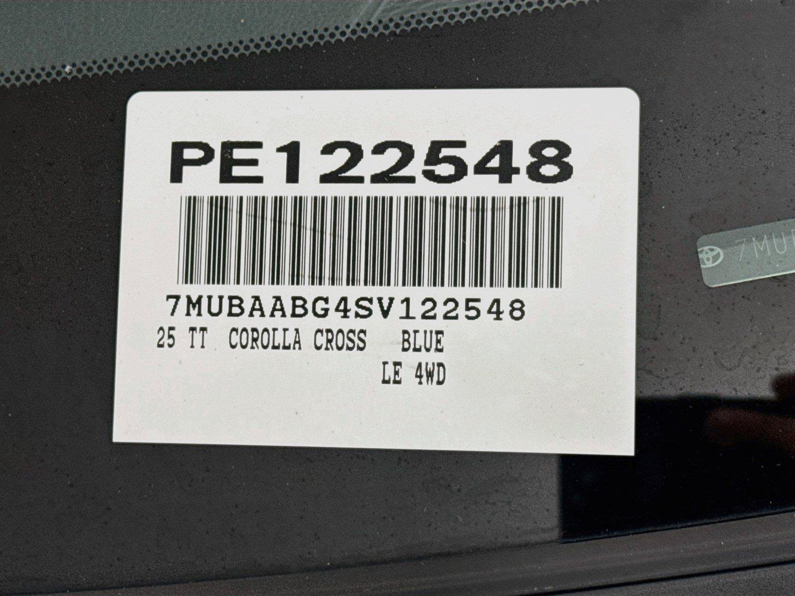 Used 2025 Toyota Corolla Cross LE w/ Moonroof Package AWD/4WD image 46