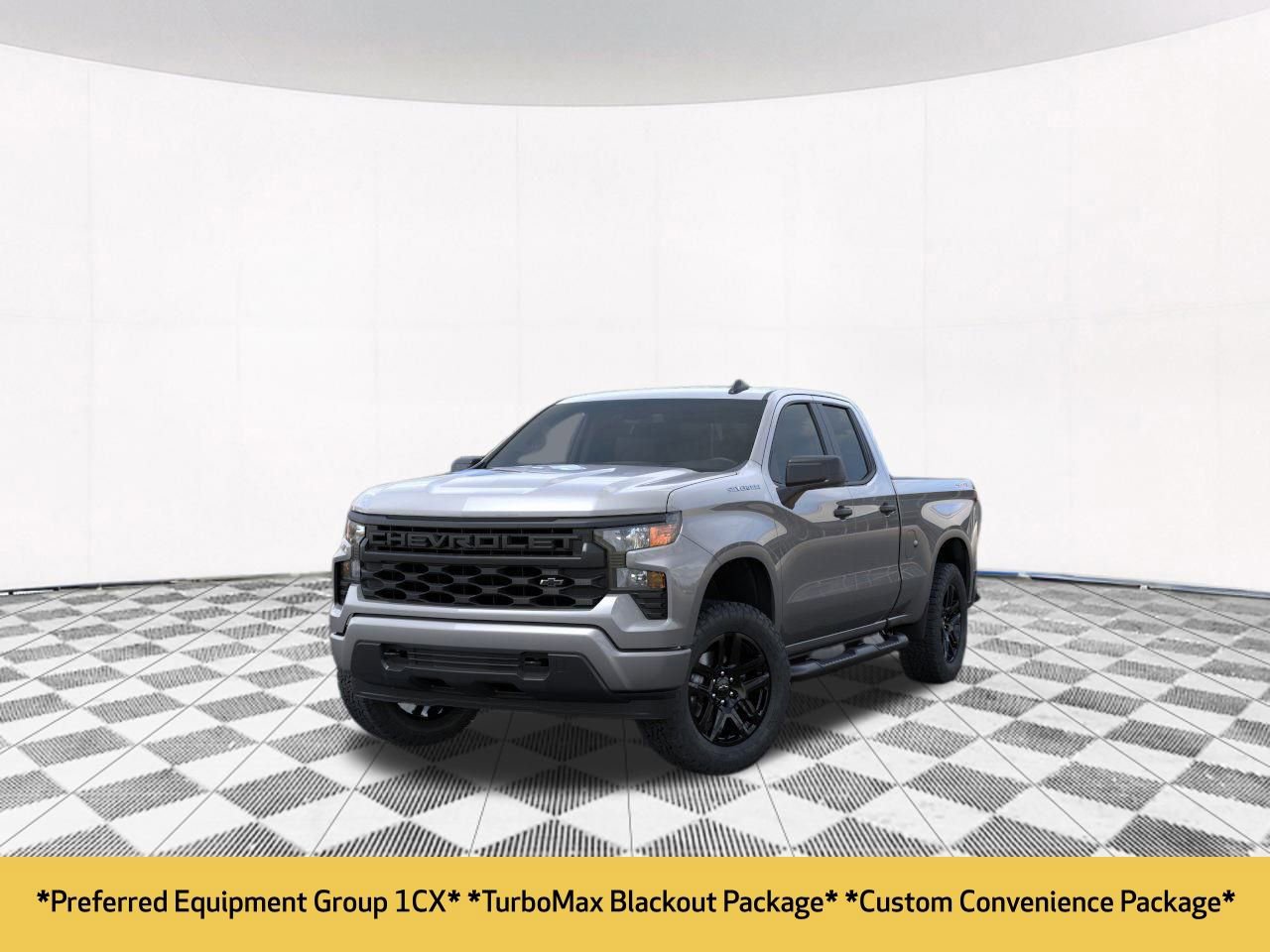 New 2025 Chevrolet Silverado 1500 Custom w/ Turbomax Blackout Package image 2