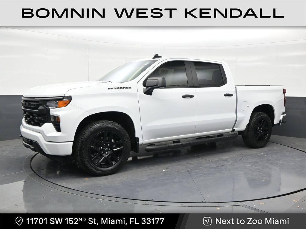 Used 2024 Chevrolet Silverado 1500 Custom w/ Turbomax Blackout Package RWD image 1