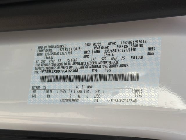 New 2026 Ford Transit 250 148 High Roof Extended w/ Load Area Protection Package RWD image 32