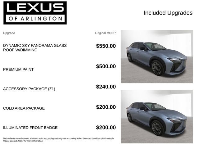 Used 2023 Lexus RZ 450e Premium w/ Accessory Package (Z1) AWD/4WD image 4