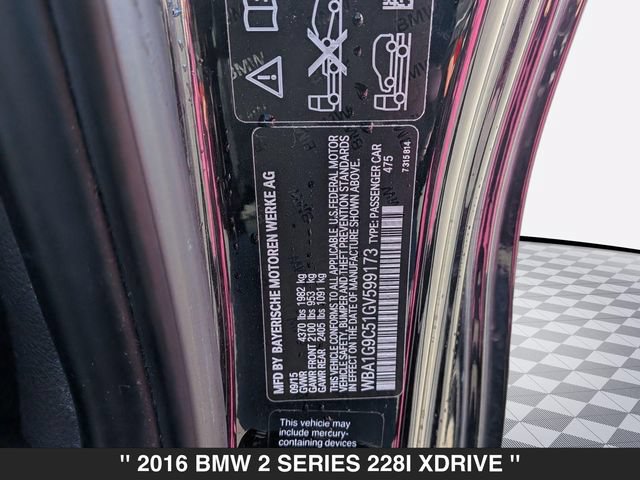 Used 2016 BMW 228i xDrive Coupe AWD/4WD image 36