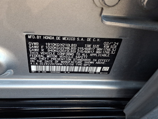 Certified 2024 Honda HR-V EX-L image 28