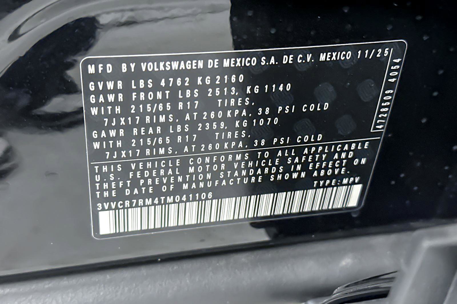 New 2026 Volkswagen Tiguan S image 25