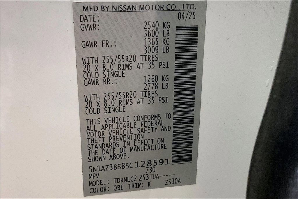 Certified 2025 Nissan Murano SV image 28