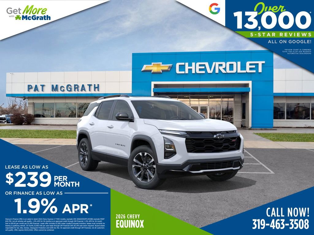 New 2026 Chevrolet Equinox RS w/ Convenience Package III