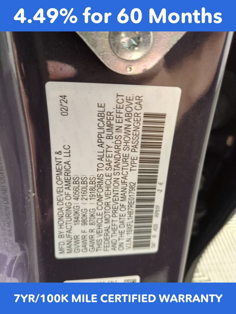 Certified 2024 Honda Civic Sport Touring image 29
