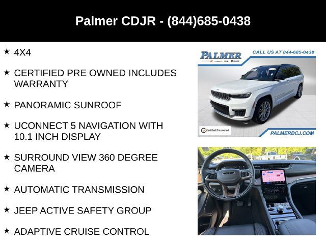 Certified 2025 Jeep Grand Cherokee L Summit AWD/4WD image 6