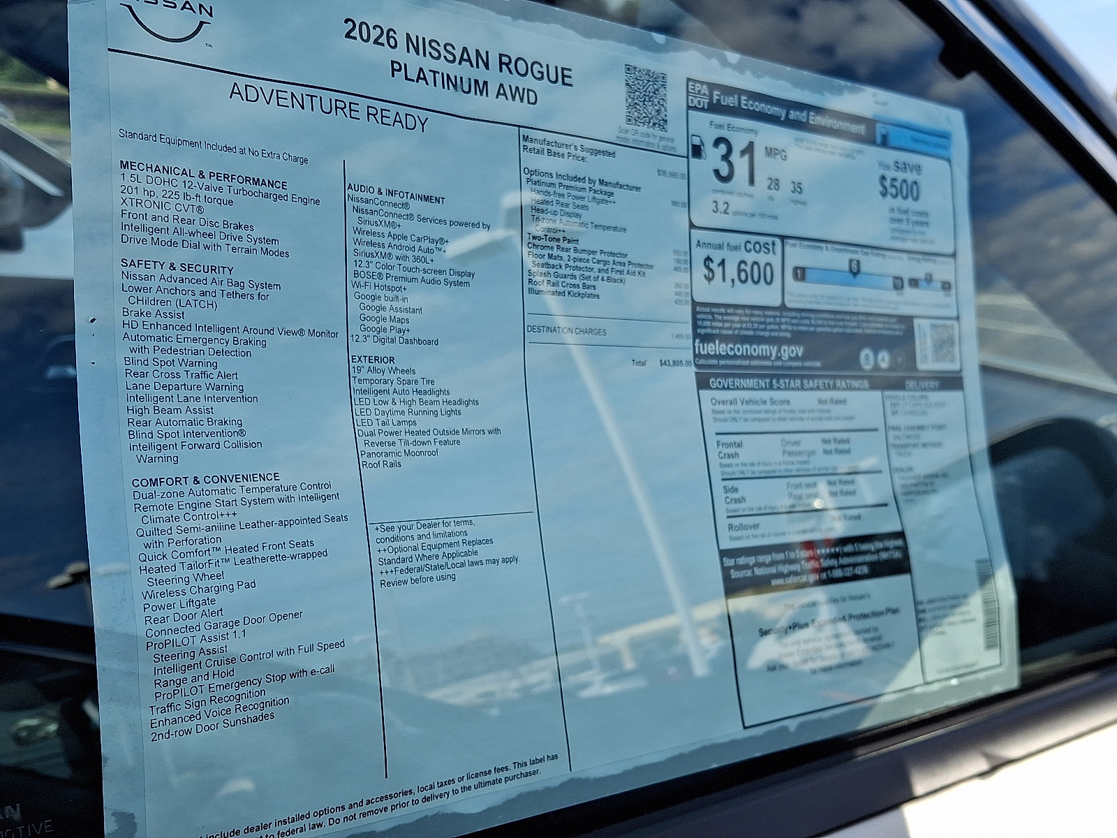 New 2026 Nissan Rogue Platinum image 5