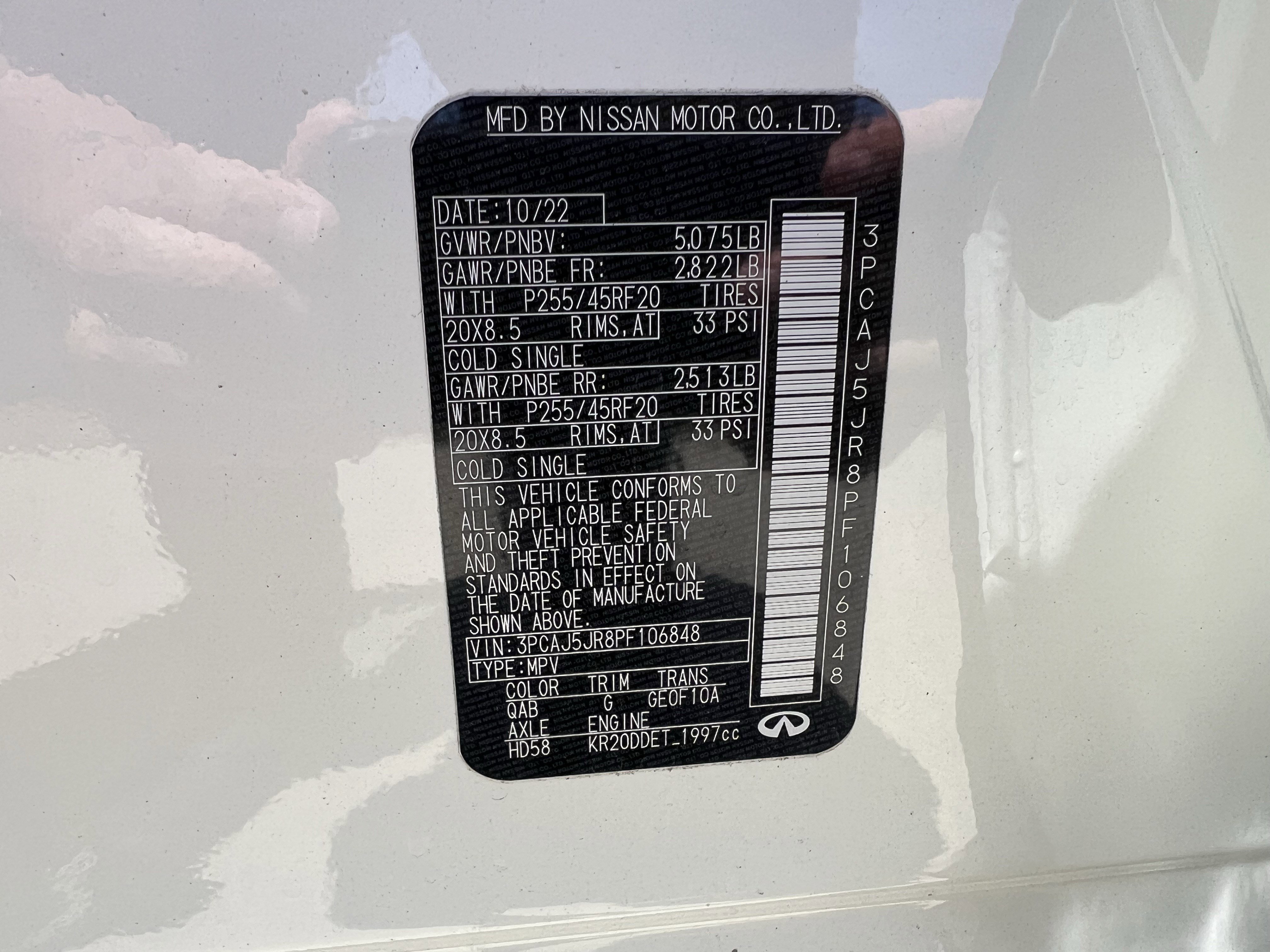 Used 2023 INFINITI QX55 Luxe w/ Cargo Package AWD/4WD image 38