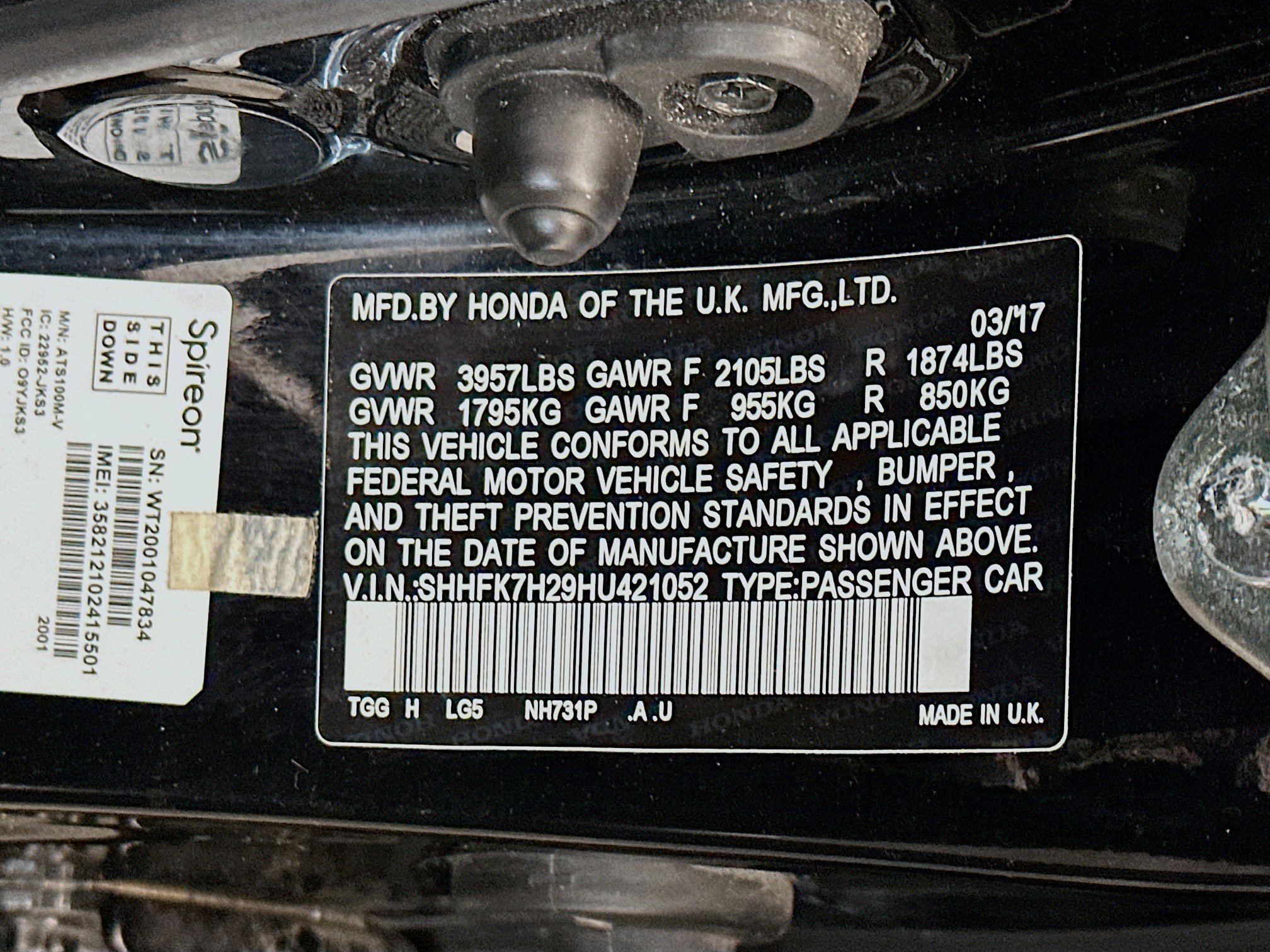 Used 2017 Honda Civic LX image 12