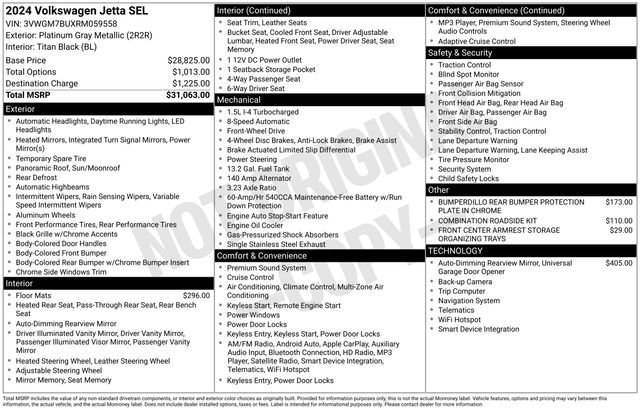 Used 2024 Volkswagen Jetta SEL image 44