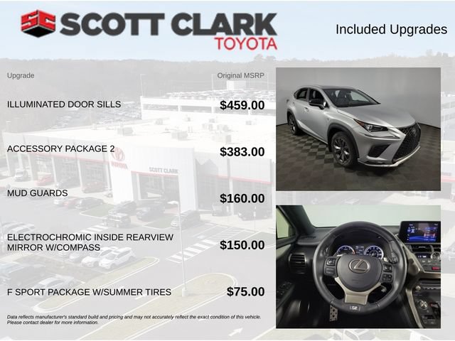 Used 2019 Lexus NX 300 F Sport w/ Accessory Package 2 FWD image 8