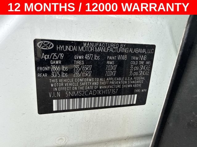 Used 2019 Hyundai Santa Fe SE AWD/4WD image 28