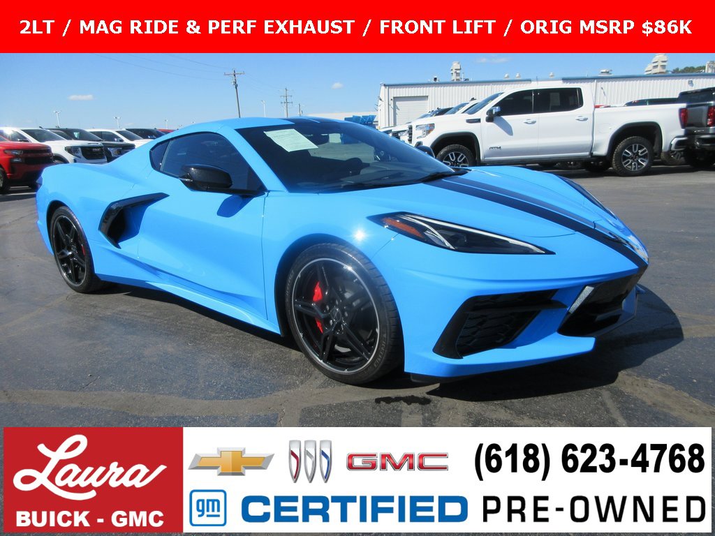 Certified 2023 Chevrolet Corvette Stingray Preferred Cpe w/ Engine Appearance Package image 1