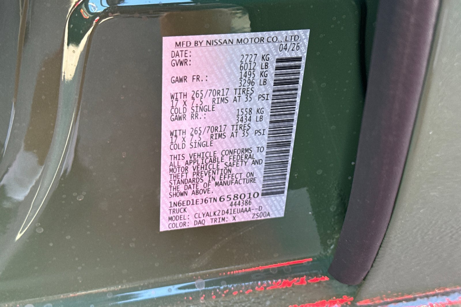 New 2026 Nissan Frontier Pro-X w/ Tow Package RWD image 23