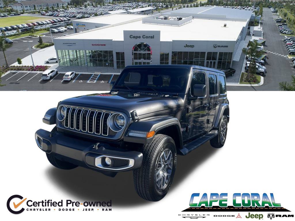 Certified 2025 Jeep Wrangler Unlimited Sahara w/ Technology Group AWD/4WD 360° Tour