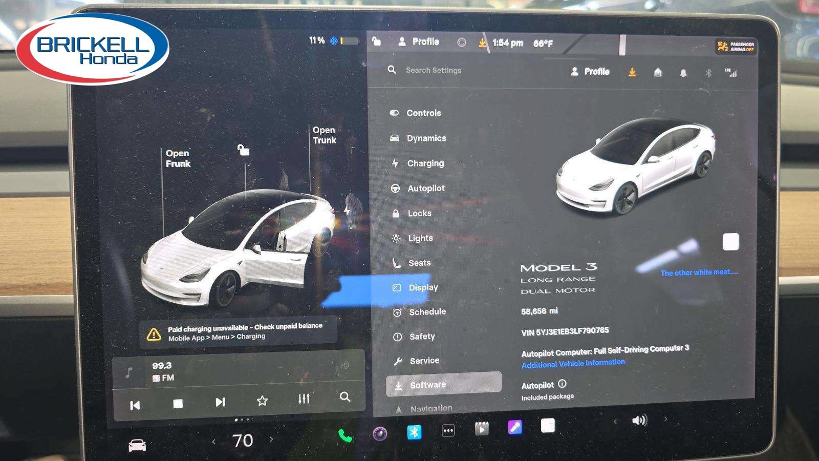 Used 2020 Tesla Model 3 Long Range AWD/4WD image 1