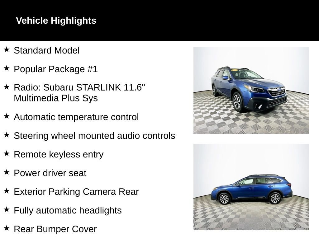 Used 2021 Subaru Outback Premium w/ Popular Package #1 image 2