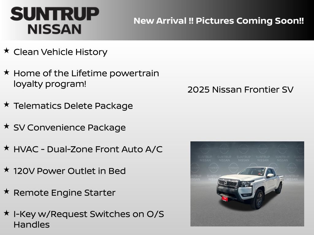 Certified 2025 Nissan Frontier SV w/ SV Convenience Package AWD/4WD image 6