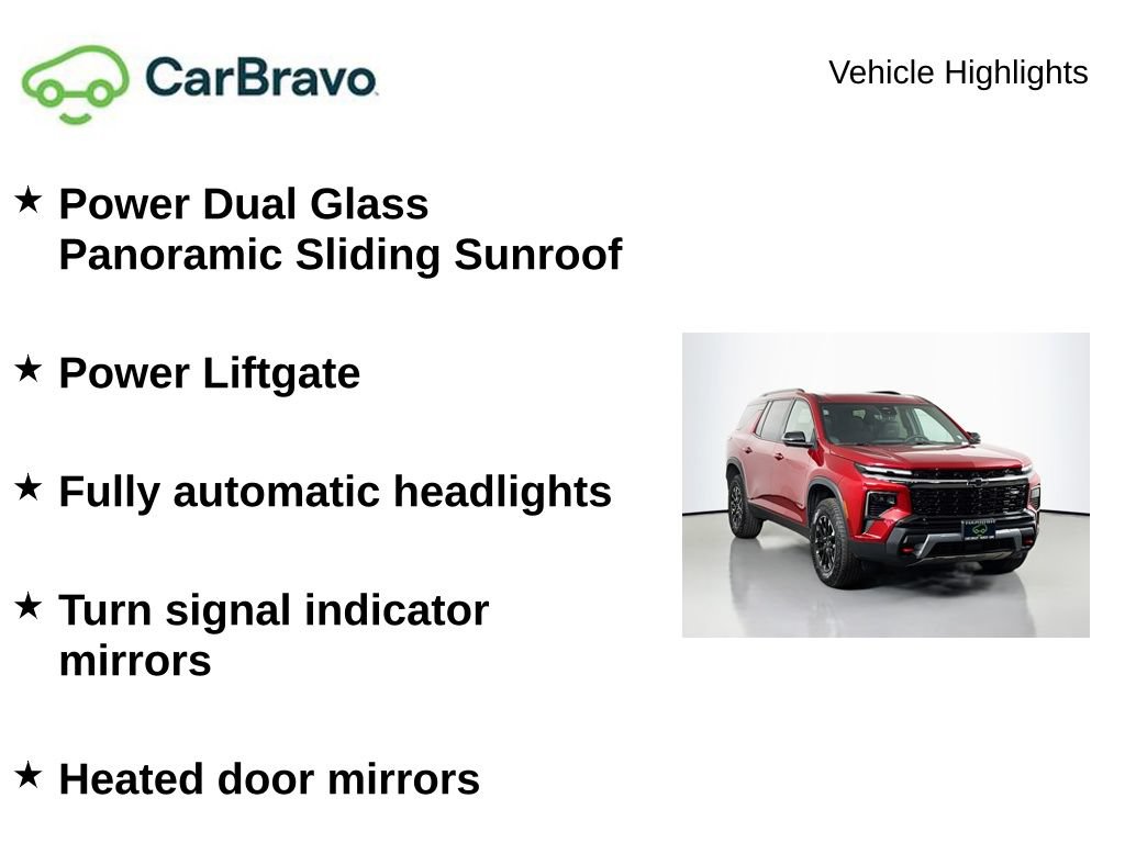 Certified 2026 Chevrolet Traverse Z71 w/ Driver Confidence Package AWD/4WD image 9