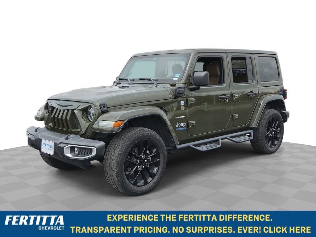 Used 2021 Jeep Wrangler Unlimited Sahara w/ Cold Weather Group AWD/4WD image 1