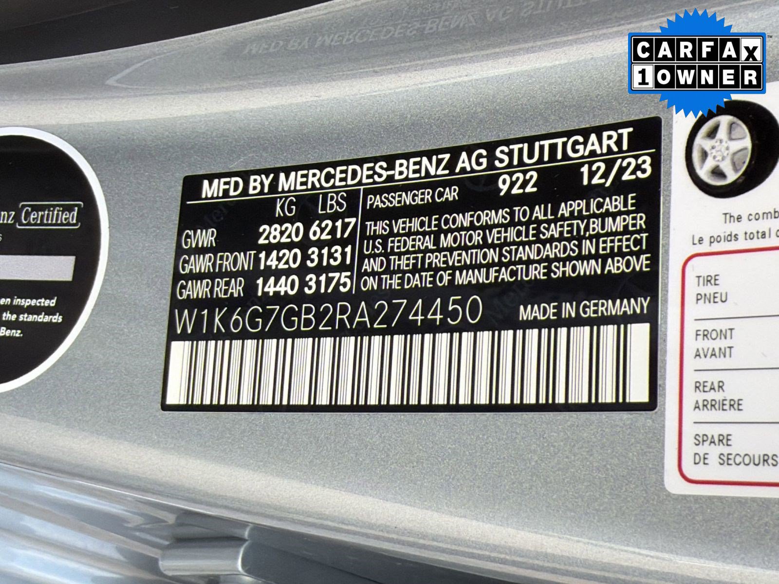 Certified 2024 Mercedes-Benz S 580 4MATIC Sedan image 19