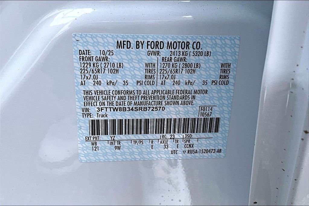 New 2025 Ford Maverick XL w/ Equipment Group 101A image 13