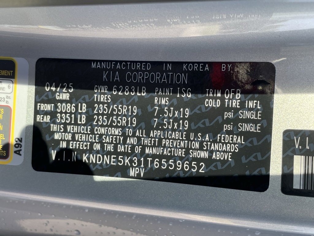 New 2026 Kia Carnival SX w/ SX Dark Edition Package image 39