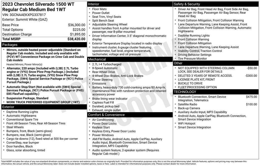 Used 2023 Chevrolet Silverado 1500 W/T RWD image 16