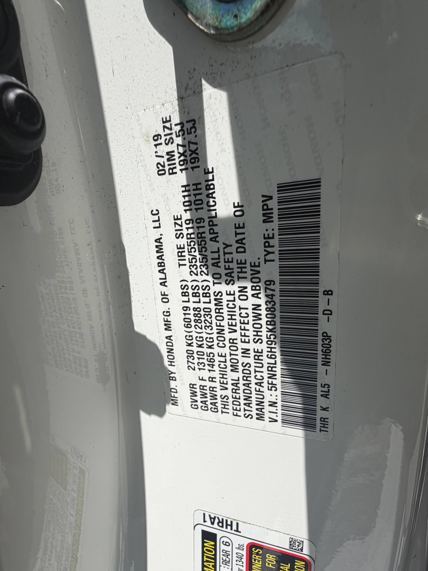 Used 2019 Honda Odyssey Elite image 13